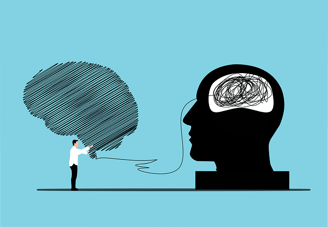 Dibujo que representa la terapia psicológica.