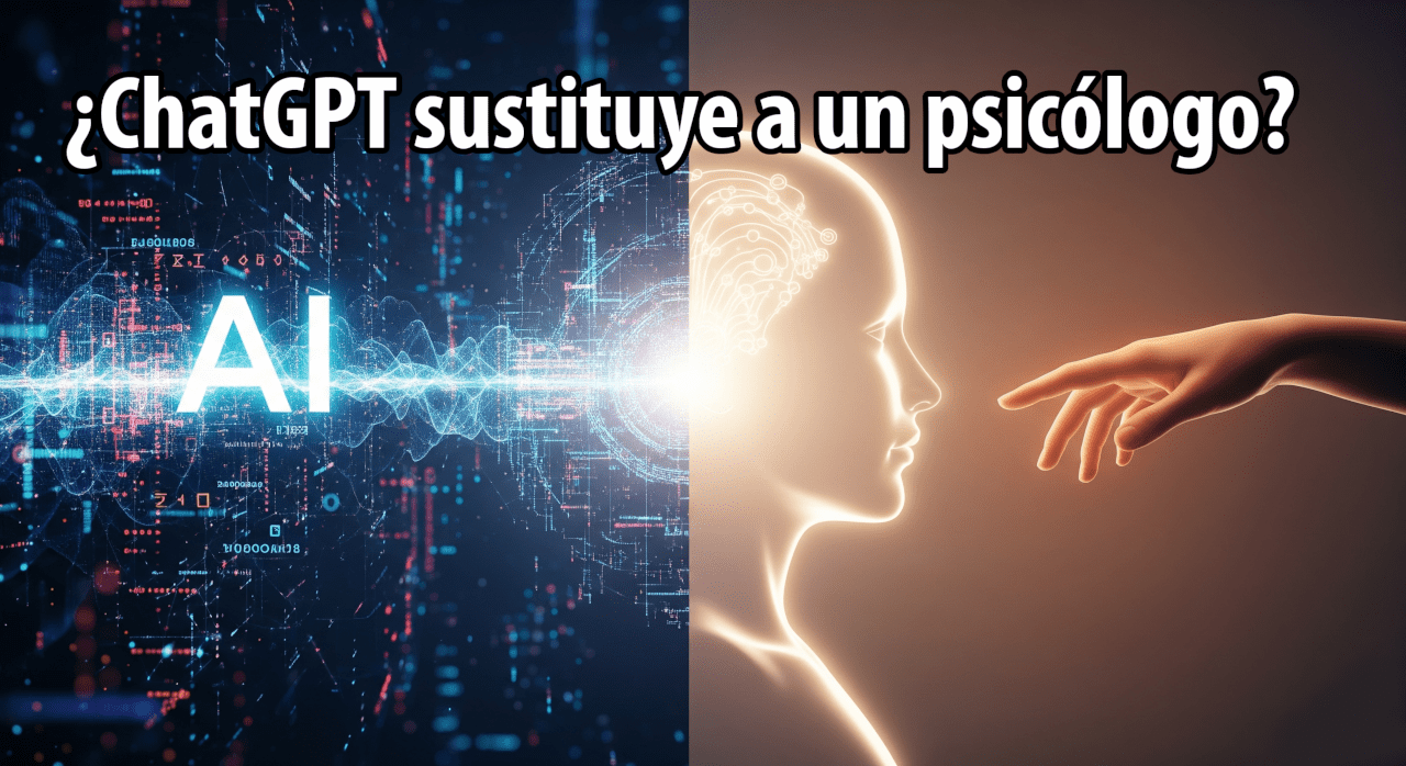 Representacion de una IA comparada con el contacto humano